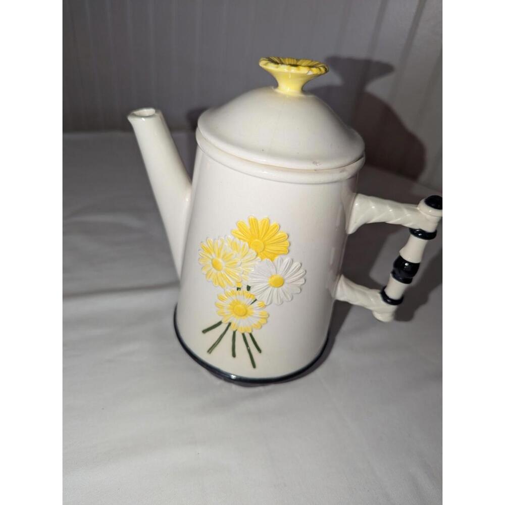 Handmade Vintage 1975 Locking Lid Pitcher Flower Pot Unique - Picture 5 of 6